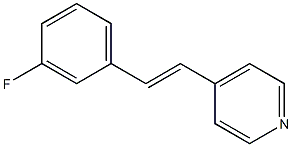 4-(3-Fluorostyryl)pyridine 구조식 이미지