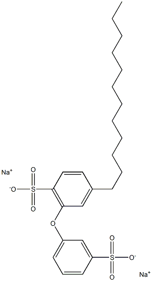 3-Dodecyl[oxybisbenzene]-3',6-disulfonic acid disodium salt Structure