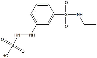 2-[m-(Ethylsulfamoyl)phenyl]hydrazinesulfonic acid Structure