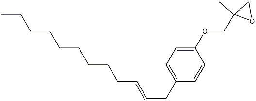 4-(2-Dodecenyl)phenyl 2-methylglycidyl ether Structure