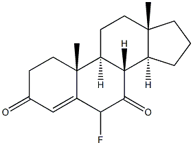 6-Fluoroandrost-4-ene-3,7-dione Structure