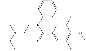 N-[2-(Diethylamino)ethyl]-N-(2-methylphenyl)-3,4,5-trimethoxybenzamide 구조식 이미지