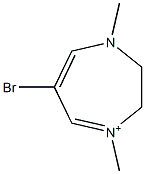 6-Bromo-1,4-dimethyl-2,3-dihydro-1H-1,4-diazepin-4-ium Structure