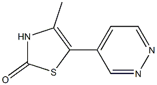 4-Methyl-5-(4-pyridazinyl)thiazol-2(3H)-one Structure
