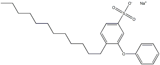 3-Phenoxy-4-dodecylbenzenesulfonic acid sodium salt Structure