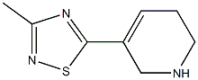 3-Methyl-5-[(1,2,5,6-tetrahydropyridin)-3-yl]-1,2,4-thiadiazole 구조식 이미지