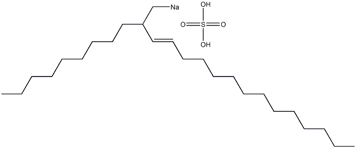 Sulfuric acid 2-nonyl-3-hexadecenyl=sodium ester salt Structure