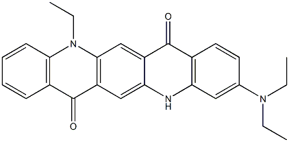 3-(Diethylamino)-12-ethyl-5,12-dihydroquino[2,3-b]acridine-7,14-dione Structure