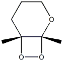 (2R,3R)-2,3-Epidioxy-2,3-dimethyltetrahydro-2H-pyran 구조식 이미지