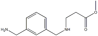 3-[m-(Aminomethyl)benzylamino]propionic acid methyl ester 구조식 이미지