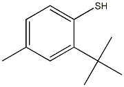 2-tert-Butyl-4-methylbenzenethiol Structure