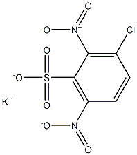 3-Chloro-2,6-dinitrobenzenesulfonic acid potassium salt 구조식 이미지