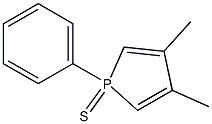 1-Phenyl-3,4-dimethyl-1H-phosphole 1-sulfide 구조식 이미지