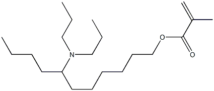 Methacrylic acid 7-(dipropylamino)undecyl ester 구조식 이미지