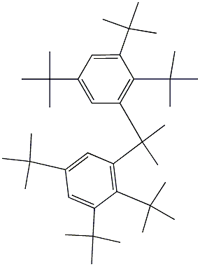 3,3'-Isopropylidenebis(1,2,5-tritert-butylbenzene) Structure