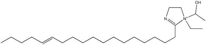 1-Ethyl-1-(1-hydroxyethyl)-2-(13-octadecenyl)-2-imidazoline-1-ium 구조식 이미지