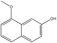 8-Methoxy-2-naphthol 구조식 이미지