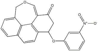 6-(3-Nitrophenoxy)phenanthro[4,5-cde]oxepin-4(6H)-one 구조식 이미지