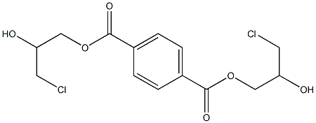 Terephthalic acid bis(3-chloro-2-hydroxypropyl) ester Structure