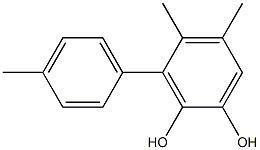 4,5-Dimethyl-3-(4-methylphenyl)benzene-1,2-diol 구조식 이미지