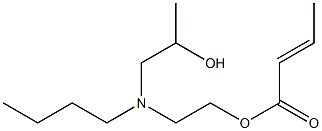 Crotonic acid 2-[N-butyl-N-(2-hydroxypropyl)amino]ethyl ester Structure