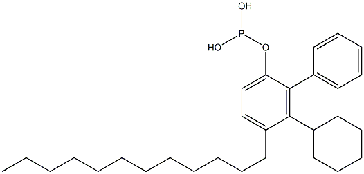 Phosphorous acid cyclohexylphenyl(4-dodecylphenyl) ester Structure