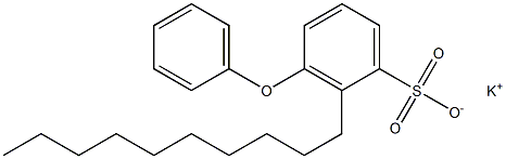 2-Decyl-3-phenoxybenzenesulfonic acid potassium salt Structure