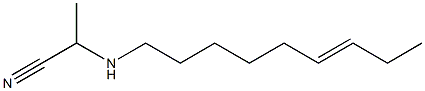 2-(6-Nonenylamino)propionitrile Structure