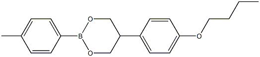 2-(4-Methylphenyl)-5-(4-butoxyphenyl)-1,3,2-dioxaborinane Structure