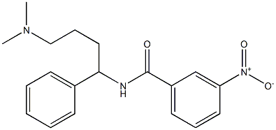 N-[4-(Dimethylamino)-1-phenylbutyl]-3-nitrobenzamide Structure