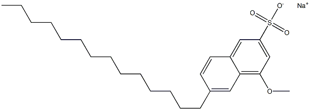 4-Methoxy-6-tetradecyl-2-naphthalenesulfonic acid sodium salt 구조식 이미지