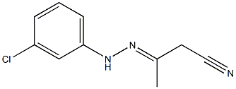 3-[2-(m-Chlorophenyl)hydrazono]butyronitrile 구조식 이미지