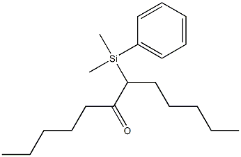 7-(Phenyldimethylsilyl)dodecan-6-one Structure