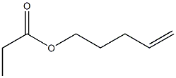 Propionic acid 4-pentenyl ester Structure