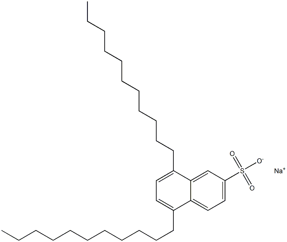 5,8-Diundecyl-2-naphthalenesulfonic acid sodium salt 구조식 이미지