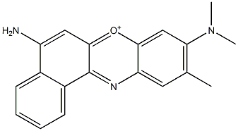 5-Amino-9-dimethylamino-10-methylbenzo[a]phenoxazin-7-ium Structure