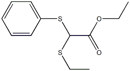 (Ethylthio)(phenylthio)acetic acid ethyl ester 구조식 이미지