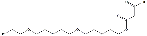 Malonic acid 1-[2-[2-[2-[2-(2-hydroxyethoxy)ethoxy]ethoxy]ethoxy]ethyl] ester Structure