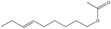 Acetic acid 6-nonenyl ester Structure