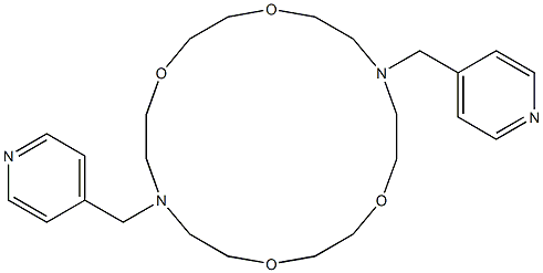 7,16-Bis(4-pyridinylmethyl)-1,4,10,13-tetraoxa-7,16-diazacyclooctadecane Structure