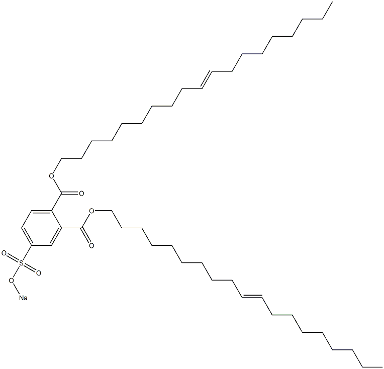 4-(Sodiosulfo)phthalic acid di(10-nonadecenyl) ester Structure