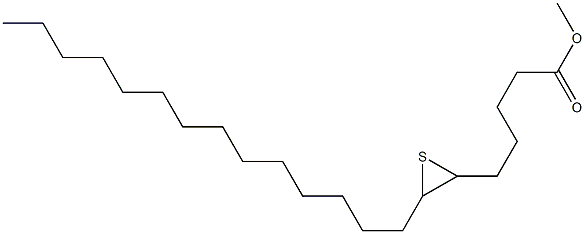 6,7-Epithiohenicosanoic acid methyl ester Structure