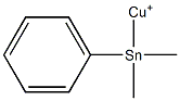 (Dimethylphenylstannyl)copper(I) 구조식 이미지