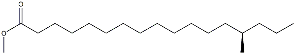 (14R)-14-Methylheptadecanoic acid methyl ester Structure