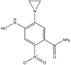 2-Nitro-4-(hydroxyamino)-5-(1-aziridinyl)benzamide 구조식 이미지