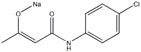 N-(4-Chlorophenyl)-3-(sodiooxy)crotonamide 구조식 이미지