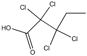 2,2,3,3-Tetrachlorovaleric acid 구조식 이미지