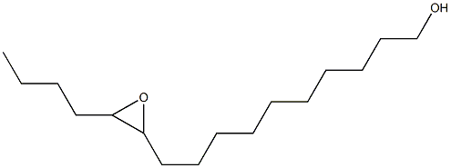 11,12-Epoxyhexadecan-1-ol 구조식 이미지