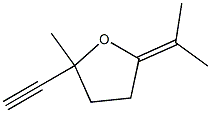 Tetrahydro-2-(1-methylethylidene)-5-methyl-5-ethynylfuran Structure