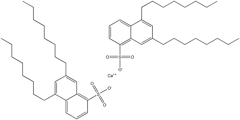 Bis(5,7-dioctyl-1-naphthalenesulfonic acid)calcium salt 구조식 이미지